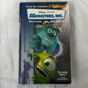 Disney Pixar Monsters, Inc. VHS